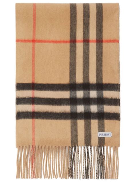 Reversible Check Cashmere Scarf in Dark grey/indigo